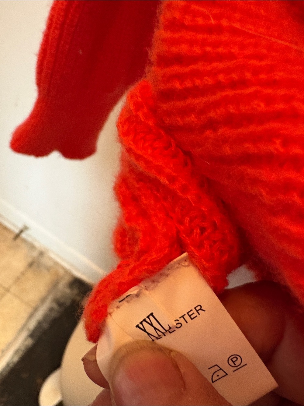 Cozy Women's Orange Turtleneck Sweater - Picture 4 of 4